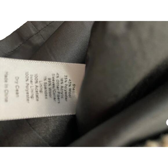 Talbots Sheath Dress 12P Tweed Style Tans Neutrals Lined Knee Length 1/4 Sleeve - Picture 4 of 14